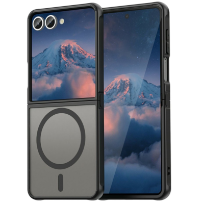 Samsung Galaxy Flip7 "Mofan" MagSafe Hard Silicone TPU Matte Case Cover - Black | Priedai.lt