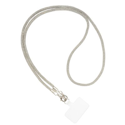 "Yilian" Body Phone Lanyard - silver | Priedai.lt
