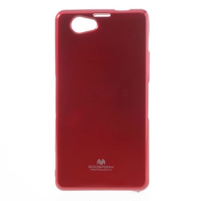 Sony Xperia Z1 Compact raudonas Mercury kieto silikono (TPU) dėklas / Priedai.lt
