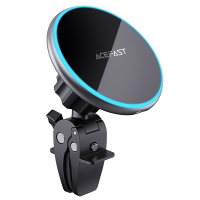 ''ACEFAST'' Magnetic black car phone holder/charger (15W) | Priedai.lt