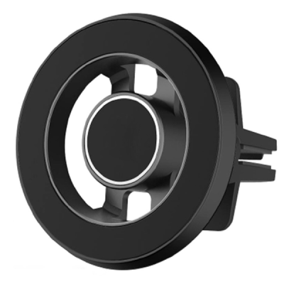 "R-JUST" Magnet Magsafe Mount (360°) black car phone holder (for air vents) / Priedai.lt