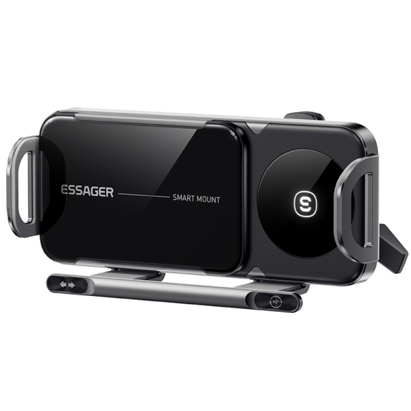 ''ESSAGER'' Magnetic Car Phone Holder/Charger (15W) - Black