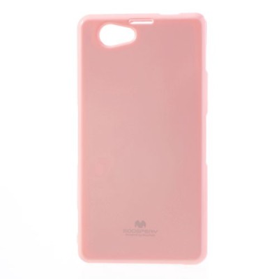 Sony Xperia Z1 Compact šviesiai rožinis Mercury kieto silikono (TPU) dėklas / Priedai.lt