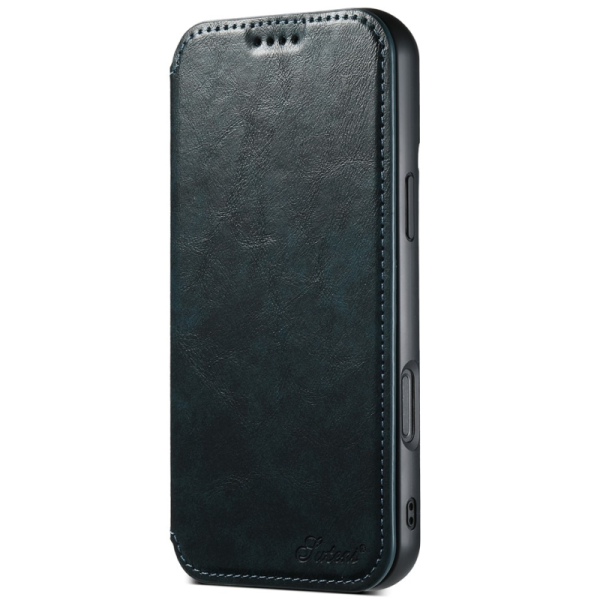 "Suteni" MagSafe flip book case - blue (iPhone 16 Pro Max)