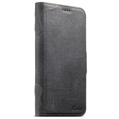 Apple iPhone 16 Pro Max „SUTENI“ MagSafe Retro Solid Flip Case Book - Black | Priedai.lt