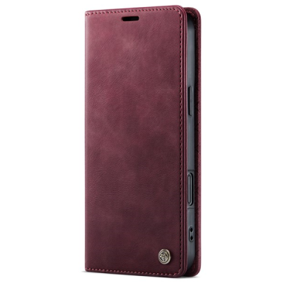 Apple iPhone 16 Pro Max CaseMe Retro Skin Case Book - burgundy | Priedai.lt