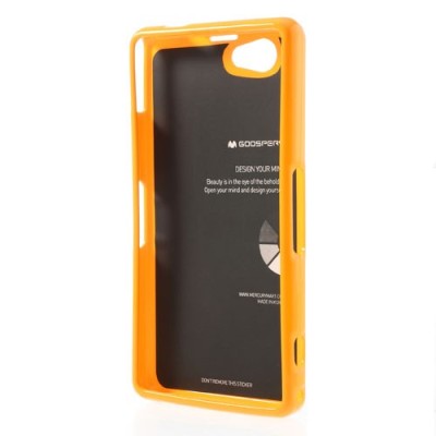 Sony Xperia Z1 Compact geltonas Mercury kieto silikono (TPU) dėklas / Priedai.lt