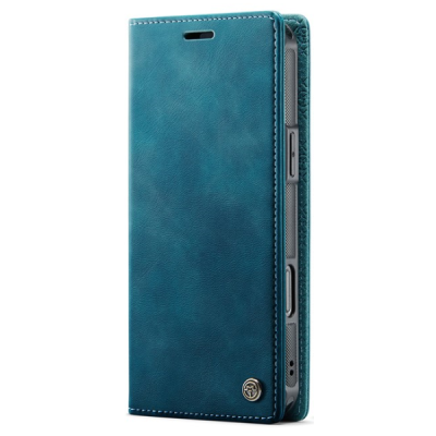Apple iPhone 16 Pro CaseMe Leather Magsafe flip 2-in-1 Green leather case - book | Priedai.lt