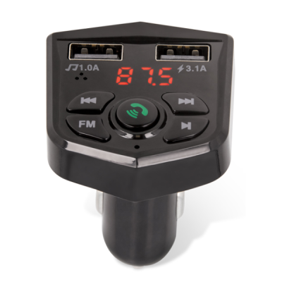 Maxlife Car FM Modulator/Charger - Black | Priedai.LT