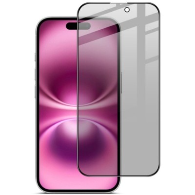 Apple iPhone 17 "IMAK" Tempered Glass privacy enhanced protection black full coverage screen protector | Priedai.lt