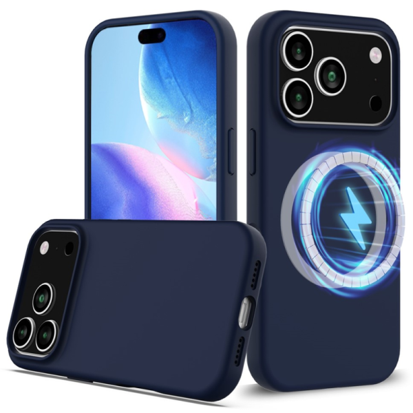 "Shell" MagSafe Hard Silicone (TPU) Case Cover - dark blue (iPhone 17 Pro Max)