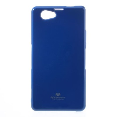 Sony Xperia Z1 Compact tamsiai mėlynas Mercury kieto silikono (TPU) dėklas / Priedai.lt