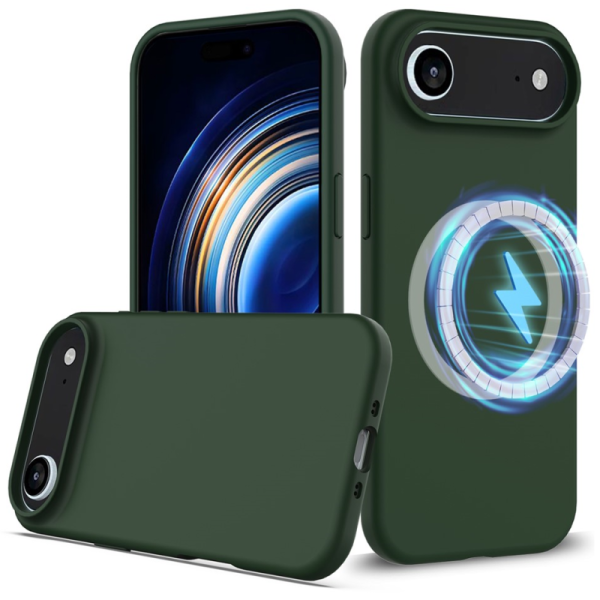 "Shell" MagSafe Hard Silicone (TPU) Case Cover - dark green (iPhone Air)