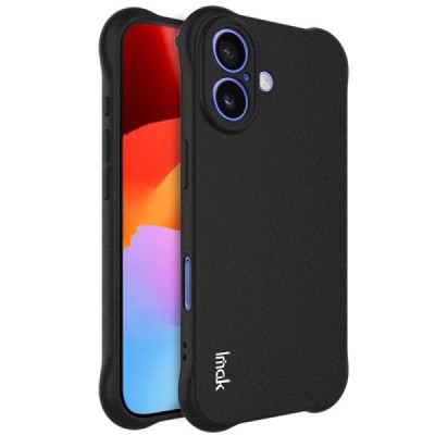 Apple iPhone 17 "Imak" reinforced protection hard Airbag silicone matte TPU black case - back | Priedai.lt