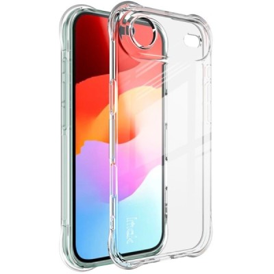 Apple iPhone Air "Imak" reinforced protection hard silicone TPU airbag clear, transparent case - back | Priedai.lt