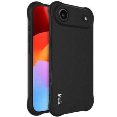 Apple iPhone Air "Imak" reinforced protection hard Airbag silicone matte TPU black case - back | Priedai.lt