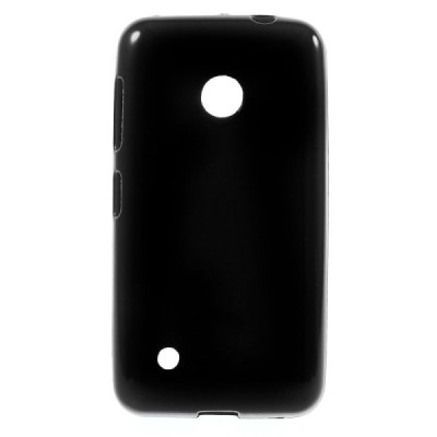 Nokia Lumia 530 (530 DS) juodas kieto silikono (TPU) dėklas - nugarėlė / Priedai.lt