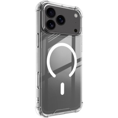 Apple iPhone 17 Pro "IMAK" Candy MagSafe Hard Silicone TPU Case Cover - transparent | Priedai.lt