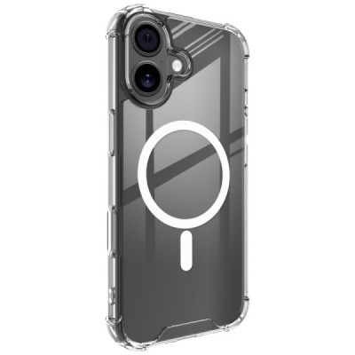 Apple iPhone 17 "IMAK" Candy MagSafe Hard Silicone TPU Case Cover - transparent | Priedai.lt
