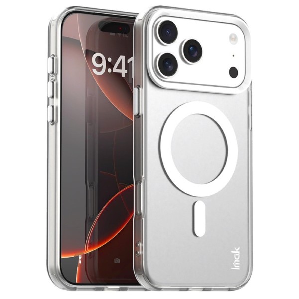 "IMAK" Candy MagSafe Matte Hard Silicone (TPU) Case - white (iPhone 17 Pro)