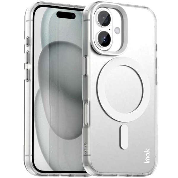 "IMAK" Candy MagSafe Matte Hard Silicone (TPU) Case - white (iPhone 17)
