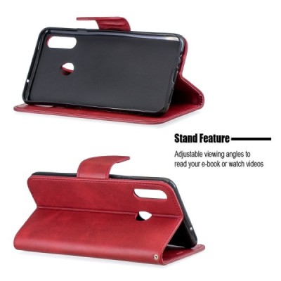 Samsung Galaxy A20s "Binfen Color" BF red leather flip case cover - book | Priedai.lt