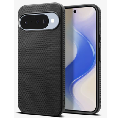 "Spigen" Liquid Air Google Pixel 10 / 10 Pro Black Hard Silicone Case Cover - Back | Priedai.lt