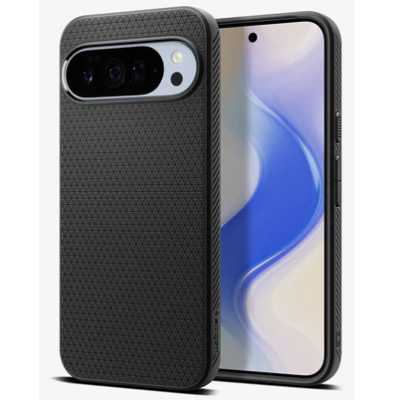 "Spigen" Liquid Air Google Pixel 10 Pro XL Black Hard Silicone Case Cover - Back | Priedai.lt