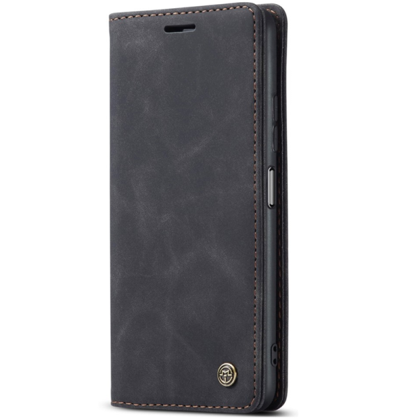 „CaseMe“ Retro Solid Flip Case - Black (Redmi Note 10 Pro)