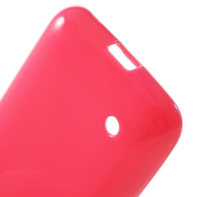 Nokia Lumia 530 (530 DS) raudonas kieto silikono (TPU) dėklas - nugarėlė / Priedai.lt