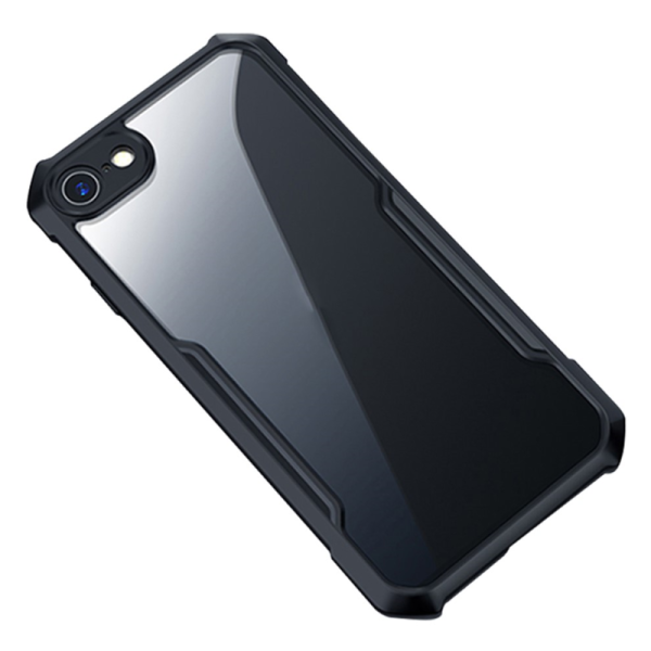 "XUNDD" hard silicone (TPU) acrylic case - clear / black (iPhone 7 / 8 / SE 2020 / SE 2022)