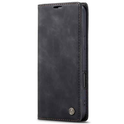 Apple iPhone 17 Pro Max CaseMe Retro Solid Flip Case Book - Black | Priedai.lt