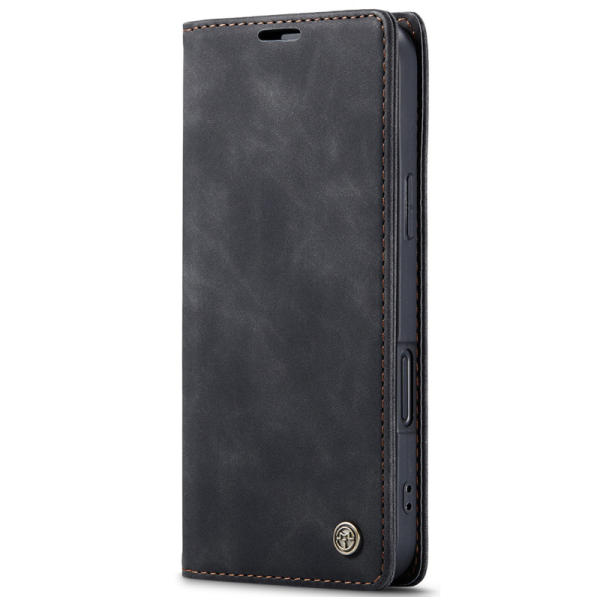 „CaseMe“ Retro Solid Flip Case - Black (iPhone 17 Pro Max)