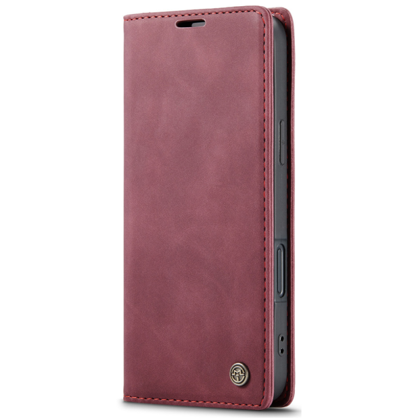 „CaseMe“ Retro Solid Flip Case - Burgundy (iPhone 17 Pro Max)