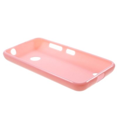 Nokia Lumia 530 (530 DS) rožinis kieto silikono (TPU) dėklas - nugarėlė / Priedai.lt