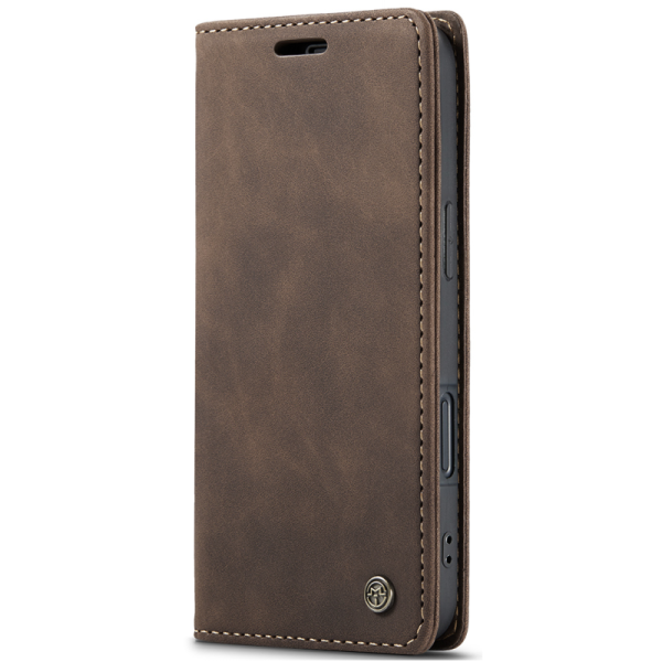 „CaseMe“ Retro Solid Flip Case - Brown (iPhone 17)