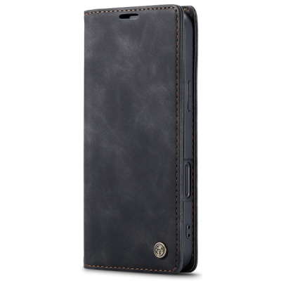 Apple iPhone Air CaseMe Retro Solid Flip Case Book - Black | Priedai.lt