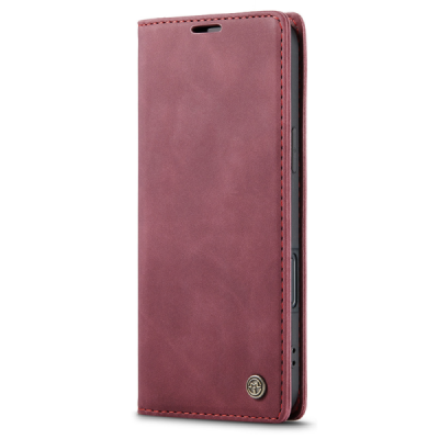 Apple iPhone Air CaseMe Retro Solid Flip Case Book - Burgundy | Priedai.lt