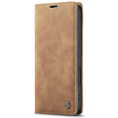 Apple iPhone Air CaseMe Retro Solid Flip Case Book - Light Brown | Priedai.lt