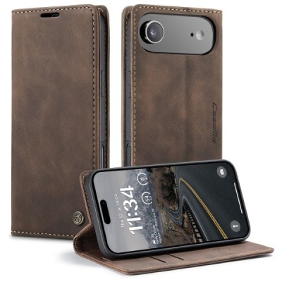 Apple iPhone Air CaseMe Retro Solid Flip Case Book - Brown | Priedai.lt