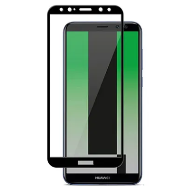 Huawei Mate 10 Lite "Rurihai" 9H full coverage protective screen glass - black 2.5D | Priedai.lt