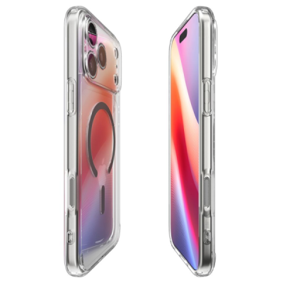 "Spigen" Ultra MagFit Apple iPhone 17 Pro Max clear, transparent Hard Silicone Case Cover | Priedai.lt
