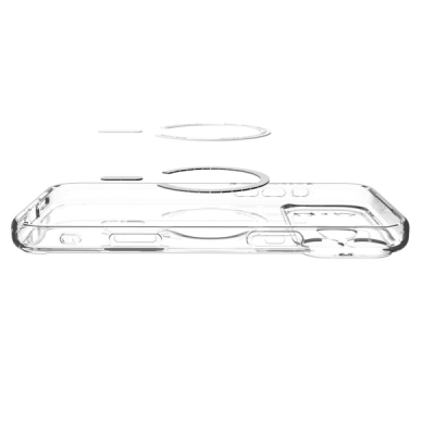 "Spigen" Ultra MagFit Apple iPhone 17 Pro clear, transparent Hard Silicone Case Cover | Priedai.lt
