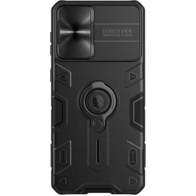 Samsung Galaxy S21+ Nillkin CamShield Armor black case, back with camera protection | Priedai.lt