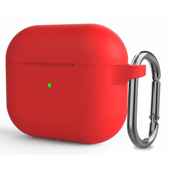 "Carabiner" Silicone Earphone Case - red (AirPods 3)