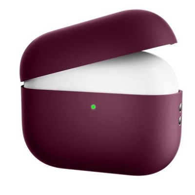 AirPods Pro 2 silicone Burgundy headphone case | Priedai.LT