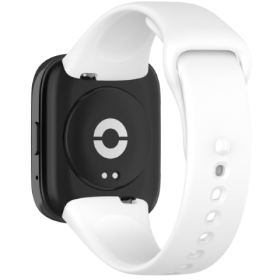 Xiaomi Redmi Watch 3 Lite / Watch 3 Active hard silicone (TPU) white bracelet | Priedai.lt