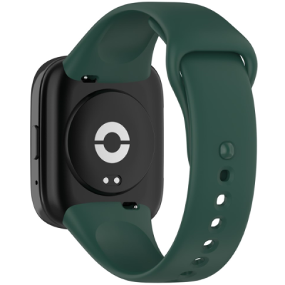Xiaomi Redmi Watch 3 Lite / Watch 3 Active hard silicone (TPU) dark green bracelet | Priedai.lt
