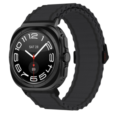 "KALEBOL" smart watch Samsung Galaxy Watch Ultra 47mm fabric black bracelet | Priedai.lt