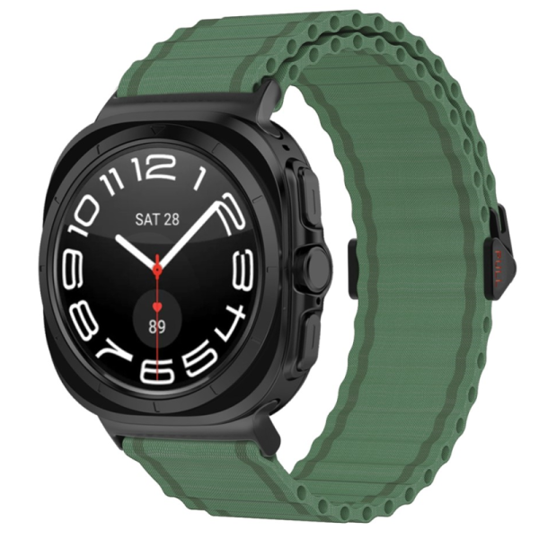 „KALEBOL“ smart watch hard silicone (TPU) bracelet - green (Galaxy Watch Ultra 47mm)